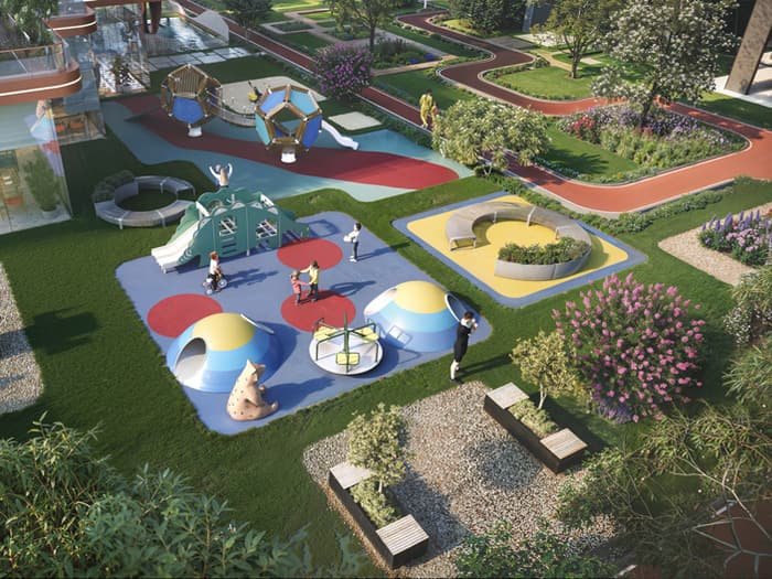 Kids' play area at Ashtech Presidential Towers