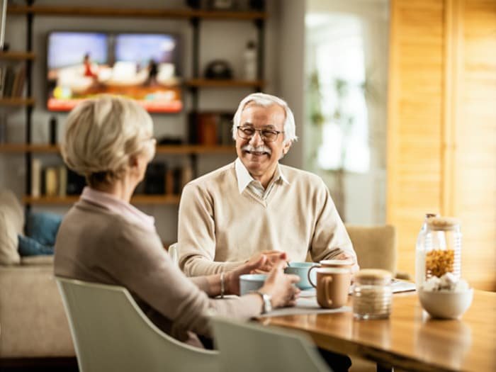 Senior citizen lounge at Ashtech Presidential Towers