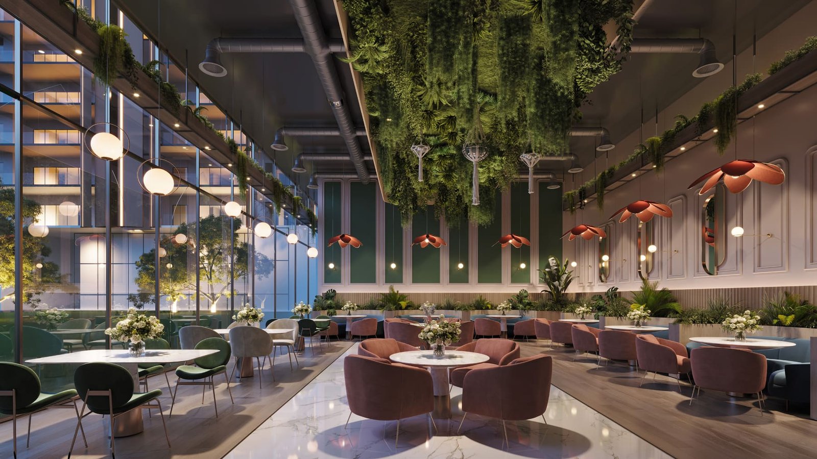 Fine-dine restaurant and bar at Ashtech Presidential Towers
