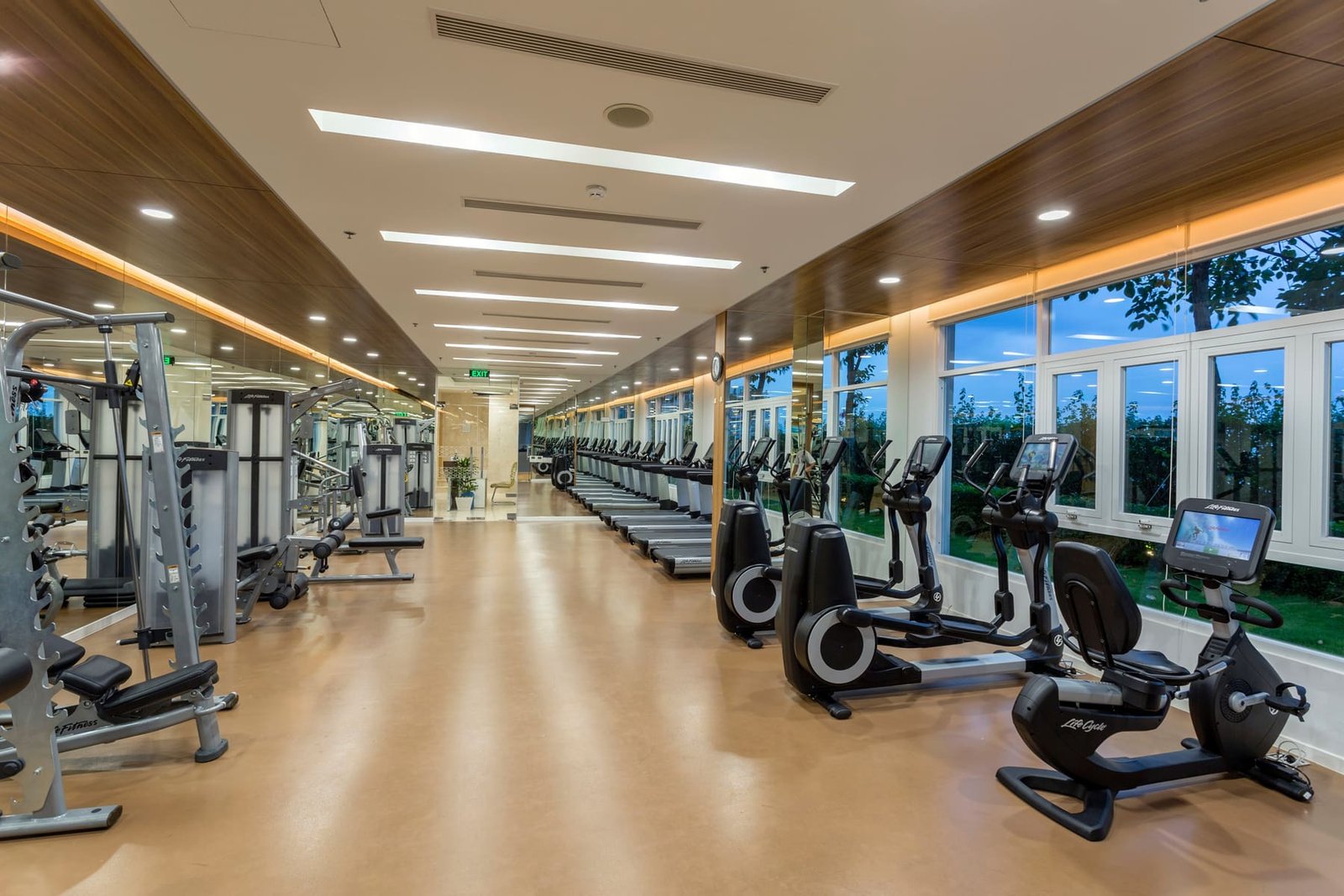 State-of-the-art gymnasium in the Sports Zone at Ashtech Presidential Towers