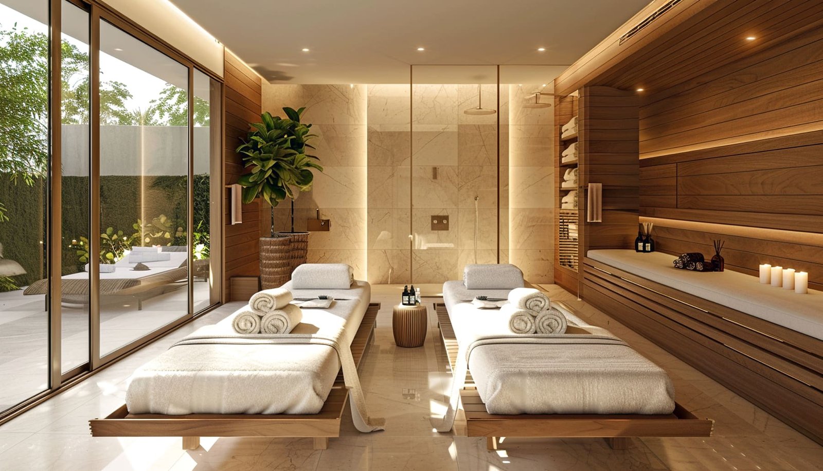International-standard spa treatment room in the Wellness Zone at Ashtech Presidential Towers